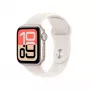 Smartwatch Apple Watch SE (3. Generation) SE 3 GPS 40 mm Sternenlicht Aluminiumgehäuse, Sternenlicht Sportarmband M/L