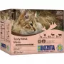 Nassfutter für Katzen BOZITA 9116321 12×85 g — getreidefreie Beutel für ausgewachsene Katzen mit Rind, Hirsch, Hühnerleber (feucht, 82 % Feuchtigkeit)