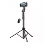 Selfie-Stick UGREEN LP680 Bluetooth mit Fernbedienung, Ausziehbar bis 1,7 m, Maximale Höhe 180 cm, Universelle Kompatibilität, Schwarz