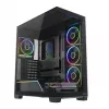 PC-Midi-Tower-Gehäuse MODECOM VOLCANO STELLAR PLUS ARGB MIDI, 5 Frontlüfter, gehärtetes Glas, USB-C