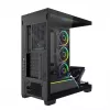 PC-Midi-Tower-Gehäuse MODECOM VOLCANO STELLAR PLUS ARGB MIDI, 5 Frontlüfter, gehärtetes Glas, USB-C