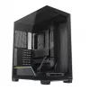 PC-Gehäuse MODECOM VOLCANO STELLAR PLUS MIDI SCHWARZ — Mid-Tower ATX, gehärtetes Glas, USB-C, unterstützt Grafikkarten bis 420 mm