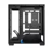 PC-Gehäuse MODECOM VOLCANO STELLAR PLUS MIDI SCHWARZ — Mid-Tower ATX, gehärtetes Glas, USB-C, unterstützt Grafikkarten bis 420 mm