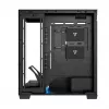 PC-Gehäuse MODECOM VOLCANO STELLAR PLUS MIDI SCHWARZ — Mid-Tower ATX, gehärtetes Glas, USB-C, unterstützt Grafikkarten bis 420 mm