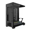 PC-Gehäuse MODECOM VOLCANO STELLAR PLUS MIDI SCHWARZ — Mid-Tower ATX, gehärtetes Glas, USB-C, unterstützt Grafikkarten bis 420 mm