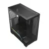 PC-Gehäuse MODECOM VOLCANO STELLAR PLUS MIDI SCHWARZ — Mid-Tower ATX, gehärtetes Glas, USB-C, unterstützt Grafikkarten bis 420 mm