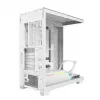PC-Gehäuse MODECOM VOLCANO STELLAR PLUS MIDI WEISS — Midi Tower, microATX, Temperglas, USB-C, unterstützt GPU 420 mm