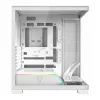 PC-Gehäuse MODECOM VOLCANO STELLAR PLUS MIDI WEISS — Midi Tower, microATX, Temperglas, USB-C, unterstützt GPU 420 mm