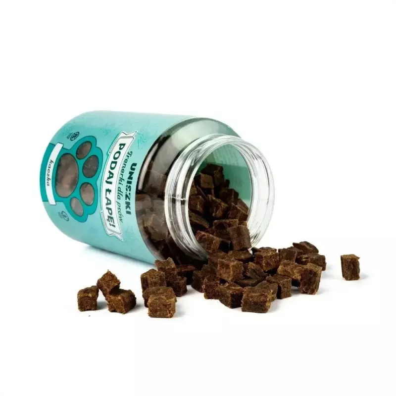 Nassfutter-Training-Snacks UNISZKI Trenerki kaczka 210 g – Hunde-Trainingssnacks mit Entengeschmack