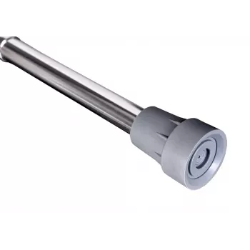 Faltbarer Gehstock ActionMed LI101AM — silber, ergonomischer Griff, Handschlaufe, rutschfest, Pitch-Kontrolle