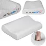 Orthopädisches Nackenkissen ActionMed CERVICAL MED PILLOW PO100AM — Schaumstofffüllung, 550×360×120 mm, waschbarer Bezug, weiß