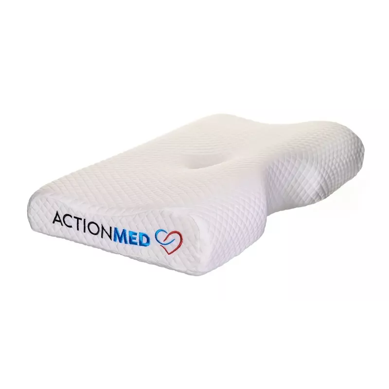 Orthopädisches Kissen ActionMed PO200AM — anatomisches Schaumstoffkissen für Kopf und Nacken, 590×350 mm, max. Höhe 11 cm, waschbarer Bezug