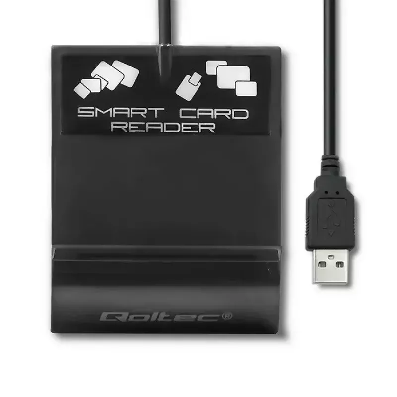Kartenleser QOLTEC Smart ID Card Reader Intelligenst Modell 50636 USB Typ C