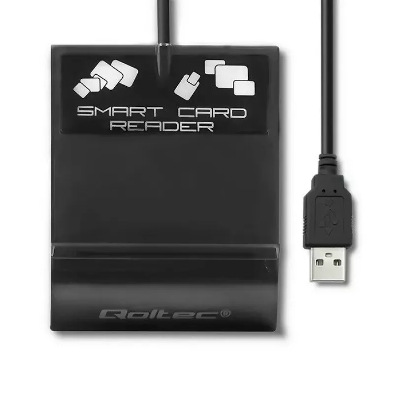 Kartenleser QOLTEC Smart ID Card Reader Intelligenst Modell 50636 USB Typ C