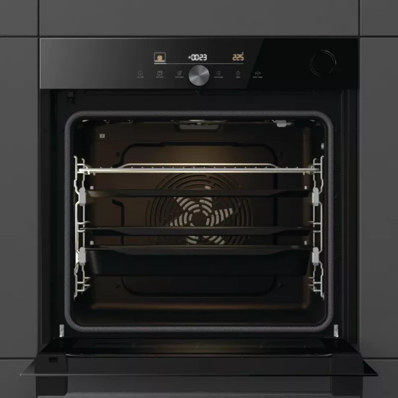 Gorenje G600 Elektrischer Backofen BPSA6747DGWI RAL9005, Groß, Elektrisch, 77 L, 3500 W, 77 L, 2300 W