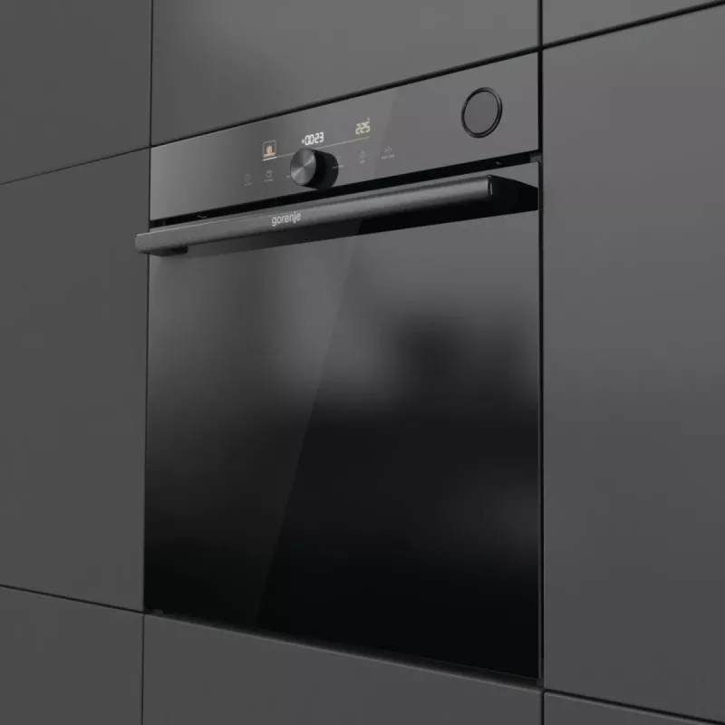 Gorenje G600 Elektrischer Backofen BPSA6747DGWI RAL9005, Groß, Elektrisch, 77 L, 3500 W, 77 L, 2300 W