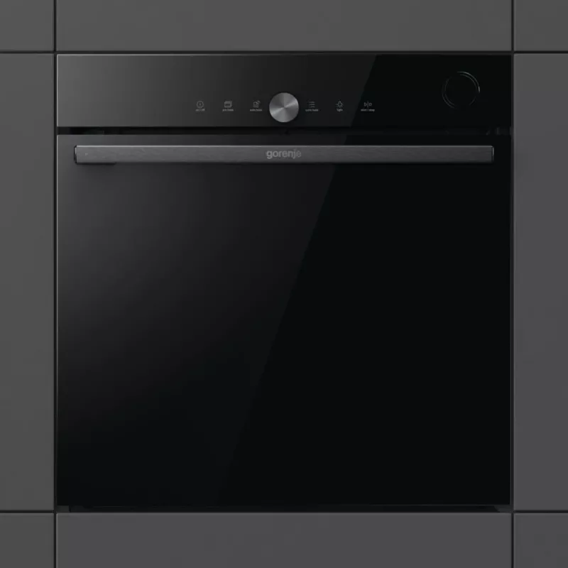 Gorenje G600 Elektrischer Backofen BPSA6747DGWI RAL9005, Groß, Elektrisch, 77 L, 3500 W, 77 L, 2300 W