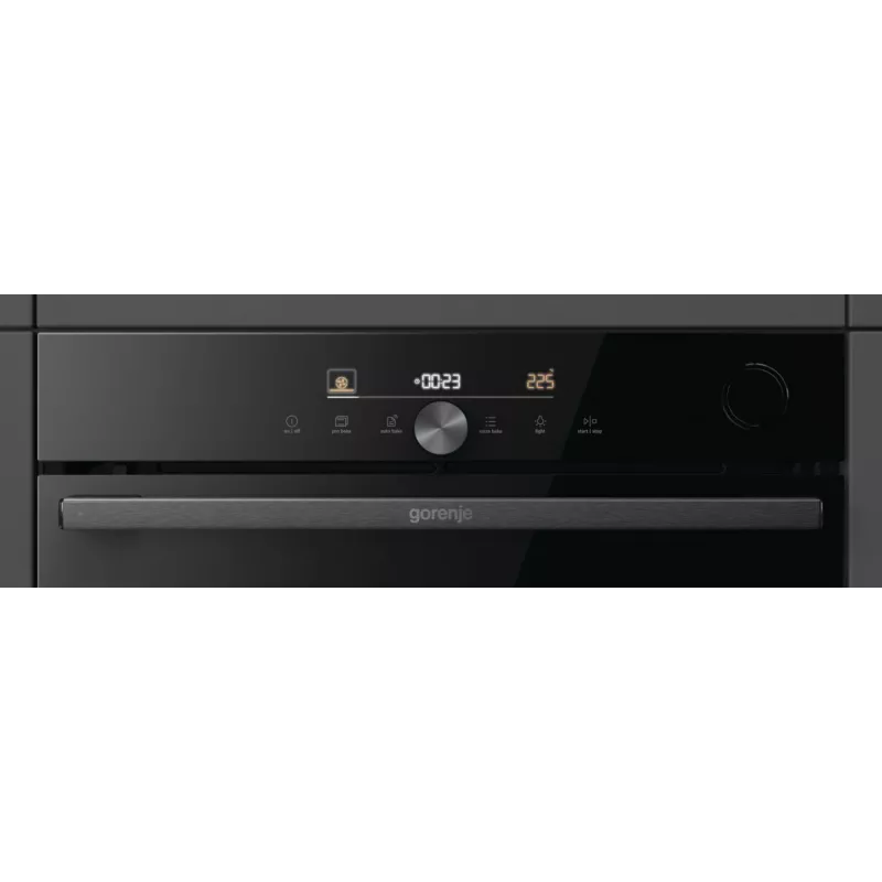 Gorenje G600 Elektrischer Backofen BPSA6747DGWI RAL9005, Groß, Elektrisch, 77 L, 3500 W, 77 L, 2300 W