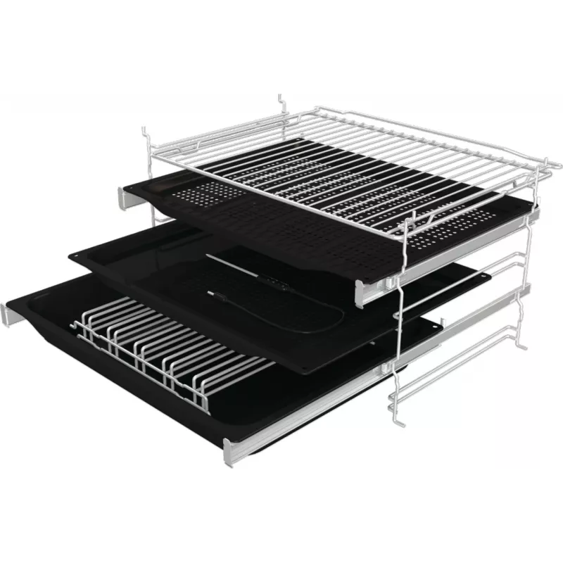 Gorenje G600 Elektrischer Backofen BPSA6747DGWI RAL9005, Groß, Elektrisch, 77 L, 3500 W, 77 L, 2300 W