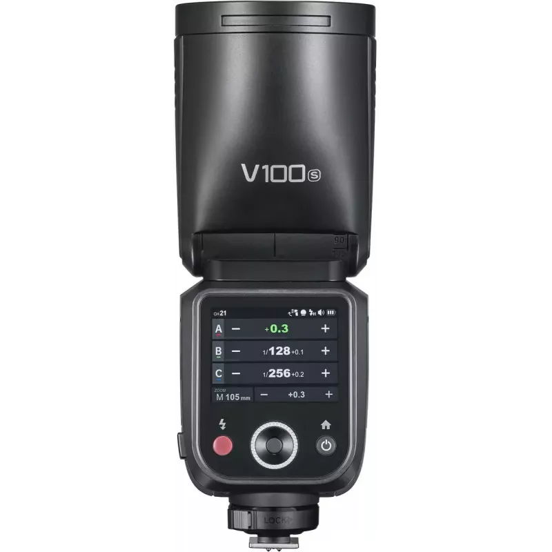 Flash Godox V100 für Sony – tragbarer 100-Ws-Kamerablitz, eingebauter wiederaufladbarer Akku
