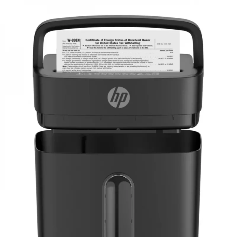 HP One Shred 6CC Aktenvernichter Partikelschnitt 68 dB Schwarz