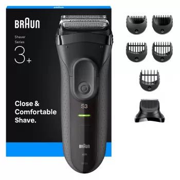 Braun 3000BT Akku-Trimmer 5 7 mm Nass & Trocken Schwarz Grau