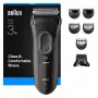Braun 3000BT Akku-Trimmer 5 7 mm Nass & Trocken Schwarz Grau