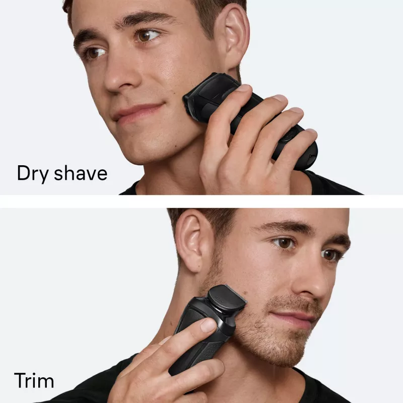 Braun 3000BT Akku-Trimmer 5 7 mm Nass & Trocken Schwarz Grau