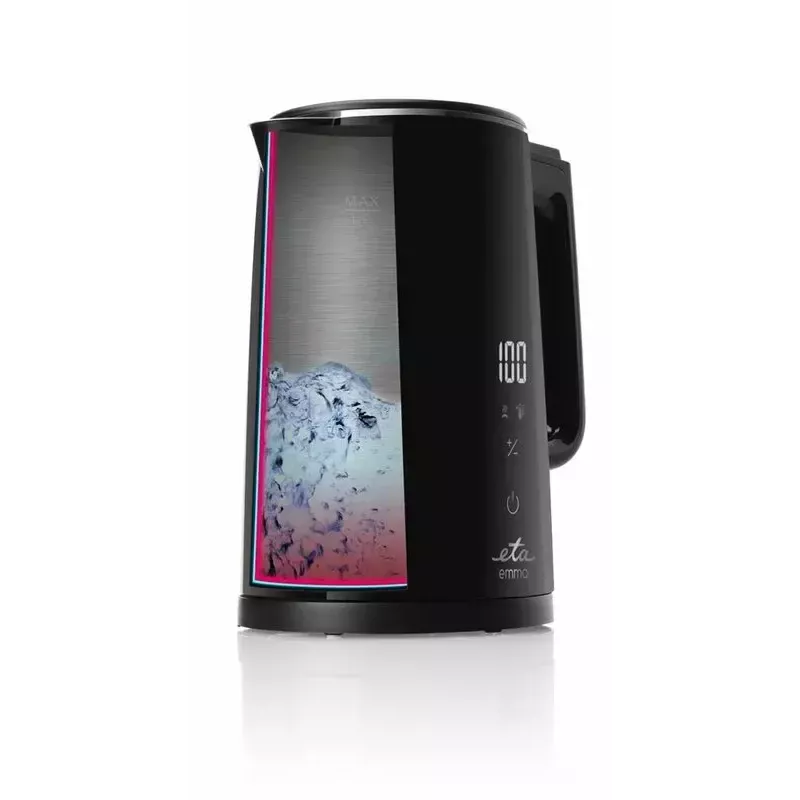Wasserkocher ETA Emma 1,5 l 2200 W Edelstahl, schwarz, 360°-Basis