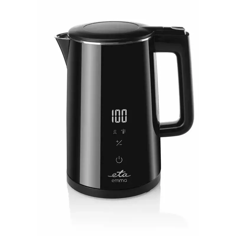 Wasserkocher ETA Emma 1,5 l 2200 W Edelstahl, schwarz, 360°-Basis