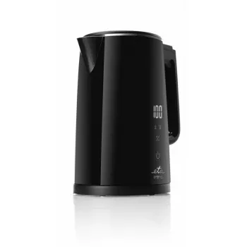 Wasserkocher ETA Emma 1,5 l 2200 W Edelstahl, schwarz, 360°-Basis