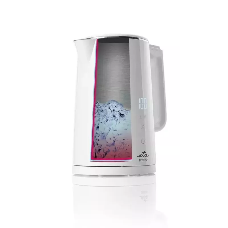 Elektrischer Wasserkocher ETA 1,5 L 2200 W Weiß Edelstahl mit einstellbarem Thermostat
