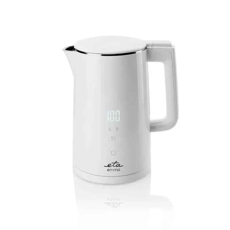Elektrischer Wasserkocher ETA 1,5 L 2200 W Weiß Edelstahl mit einstellbarem Thermostat