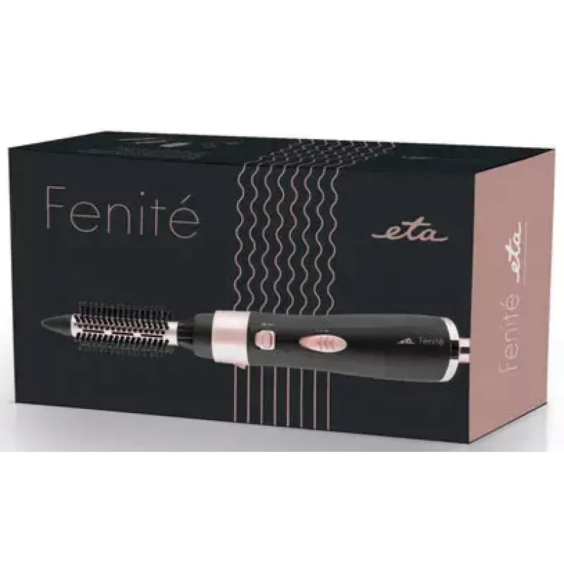 Heißluftbürste ETA Fenite Edition, Airflow, 1000 W, Keramikbürste, 2 Hitzestufen, 1,75 m Kabel, Schwarz/Rose