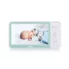 Babyphone ETA ETA530690000 mit flexibler Kamera, weiß/grün, visuelle Fernüberwachung