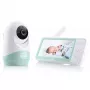 Babyphone ETA ETA530690000 mit flexibler Kamera, weiß/grün, visuelle Fernüberwachung
