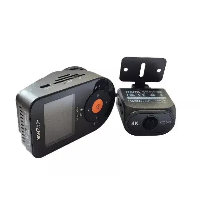 Auto-Dashcam VANTRUE S1PRO MAX — kompakter 2-Kanal-Rekorder, 3840×2160 F/1.8, 155° Hauptobjektiv, Wi‑Fi, GPS, 2 Zoll Anzeige, Parkmodus, microSD bis zu 1 TB