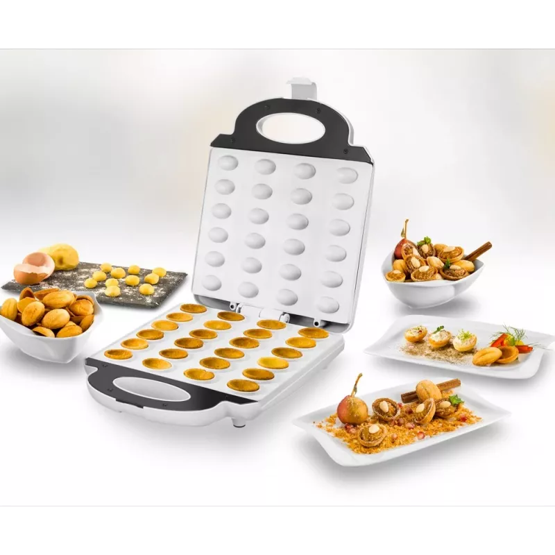 Unold 48360 Waffeleisen 24 Waffeln 1400 W Edelstahl, Weiß