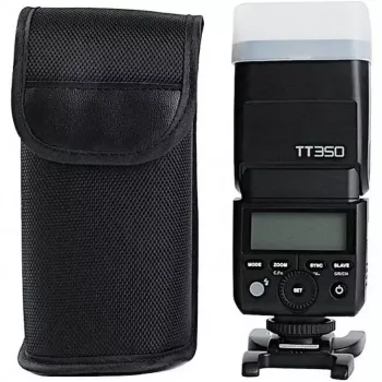Kompaktes Blitzgerät Godox TT350 Schwarz 2,2s Ladezeit AA-Batterie
