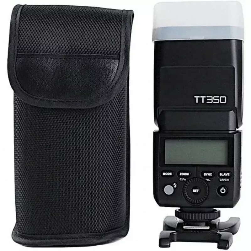 Kompaktes Blitzgerät Godox TT350 Schwarz 2,2s Ladezeit AA-Batterie
