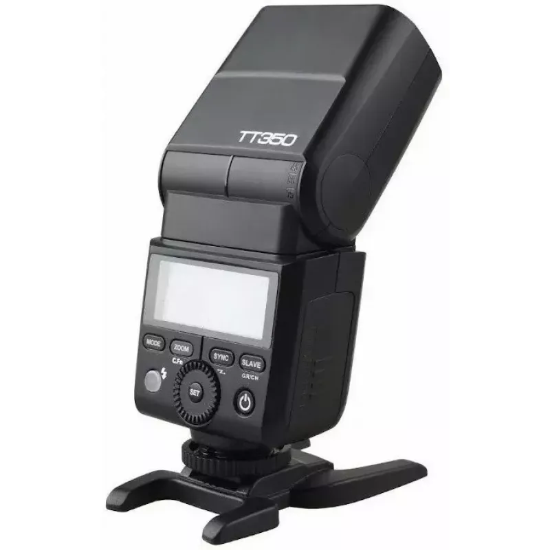 Kompaktes Blitzgerät Godox TT350 Schwarz 2,2s Ladezeit AA-Batterie