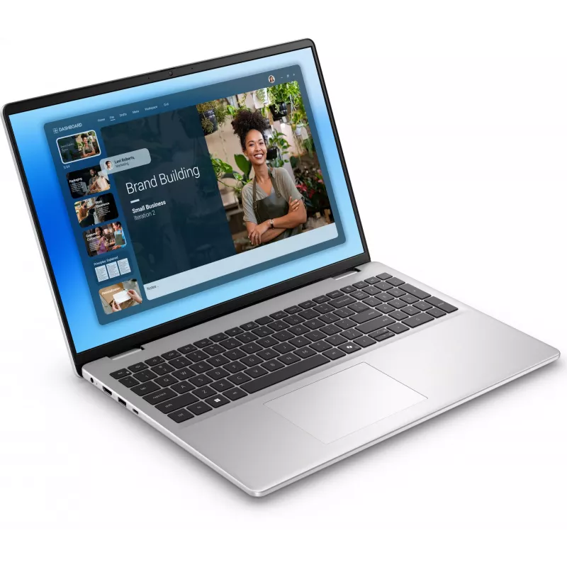 DELL DC16251 Intel Core 7 150U Laptop 40,6 cm (16 Zoll) Full HD+ 16 GB DDR5-SDRAM 512 GB SSD Wi-Fi 6E (802.11ax) Windows 11 Pro Platin, Silber