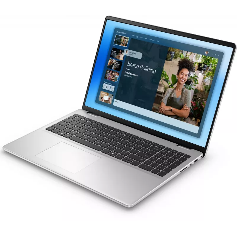 DELL DC16251 Intel Core 7 150U Laptop 40,6 cm (16 Zoll) Full HD+ 16 GB DDR5-SDRAM 512 GB SSD Wi-Fi 6E (802.11ax) Windows 11 Pro Platin, Silber