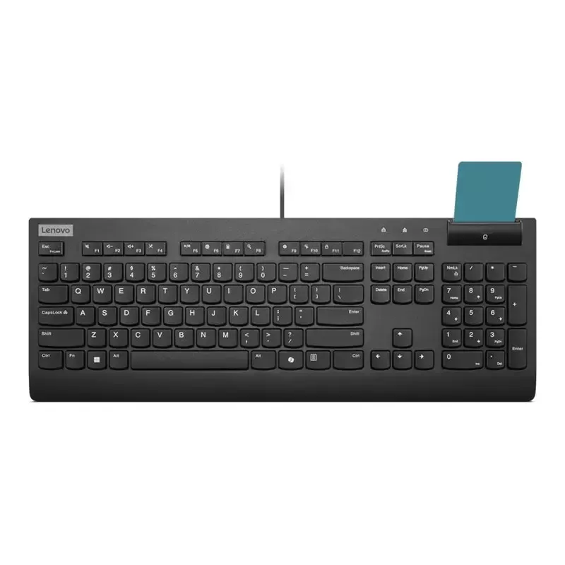 Lenovo Smartcard II kabelgebundene Tastatur Estnisch Schwarz USB-A Plunger-Schalter