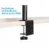 Manhattan Desk Mount für Monitor- und Laptop-Kombi (Full-Motion), Für Bildschirme: 10-27 Zoll, Laptop bis zu 17 Zoll, Klemmmontage, VESA-Kompatibilität: 75x75 und 100x100 mm – prüfen Sie die Abmessungen der vier Befestigungslöcher auf der Rückseite des Bildschirms, um sicherzustellen, dass sie passen, Max. 8 kg, Halterung