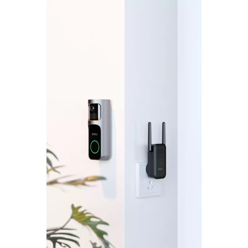 Imou Doorbell 2S Kit Schwarz 3 MP Kabellos Wandmontage