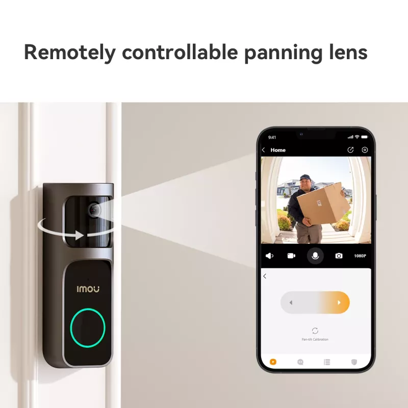 Imou Doorbell 2S Kit Schwarz 3 MP Kabellos Wandmontage