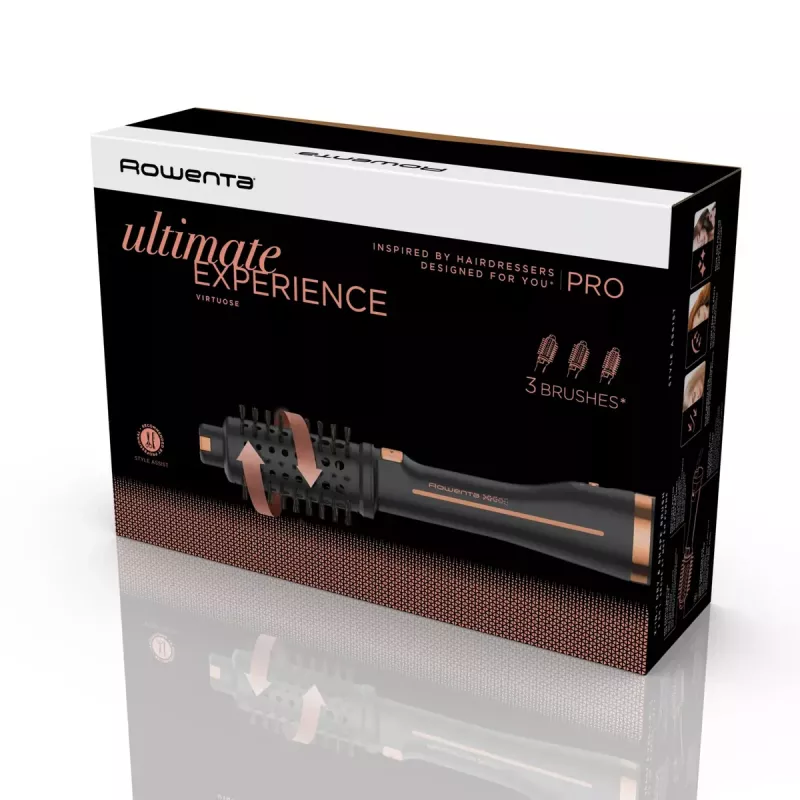 Rowenta Ultimate Experience CF9625 Warmluftbürste Warm Schwarz, Bronze 750 W