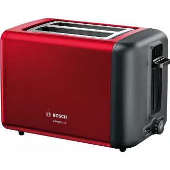 Bosch TAT3P424 Toaster 2 Scheiben 970 W Schwarz, Rot