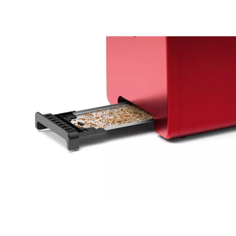 Bosch TAT3P424 Toaster 2 Scheiben 970 W Schwarz, Rot